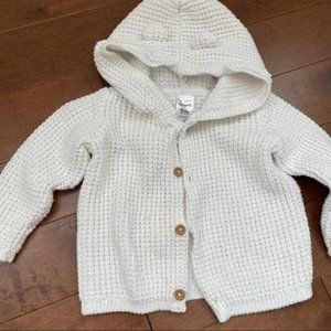 3/$30 Carter’s white sweater 9m